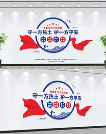 保安公司文化墙