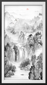 竖幅国画