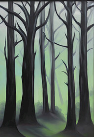 森林插画装饰画