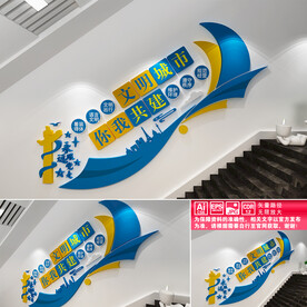 文明城市楼道文化墙