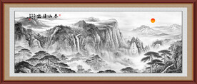 泰山风景画