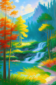 油画风景 