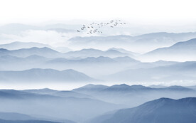 新中式卧室背景墙 