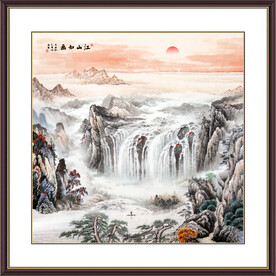 中堂山水画