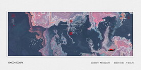 水墨地毯印花