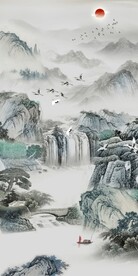 中式山水画