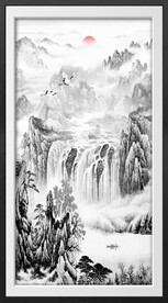 竖幅国画