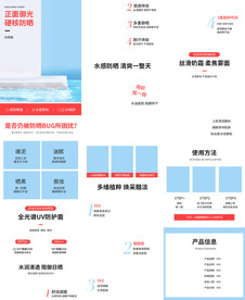 防晒隔离霜详情页产品描述