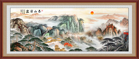 五岳独尊泰山日出