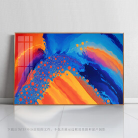 彩虹抽象画