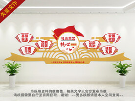 价值观展板
