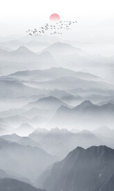 玄关水墨画