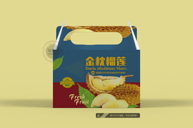 金枕榴莲包装 平面图