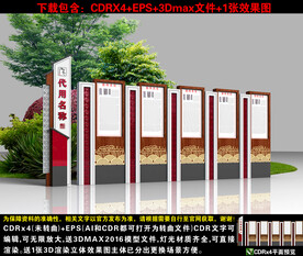 景区宣传立牌