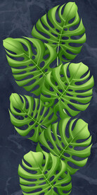 现代北欧风金箔龟背叶玄关