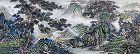 千里江山图山水画