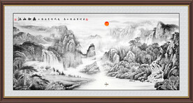 水墨国画山水