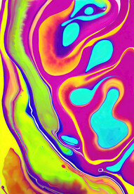 炫彩流体抽象肌理