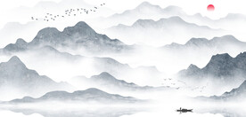 新中式山水画
