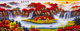办公室客厅山水画