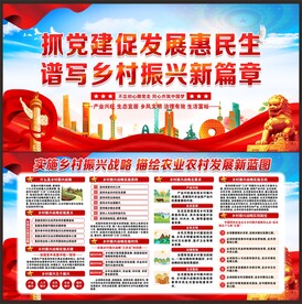 乡村振兴展板