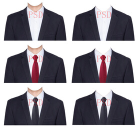 西装正装男套装证件照衣服素材