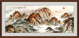泰山风景画