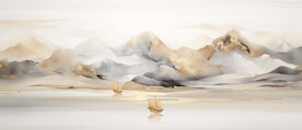 新中式山水画意境装饰画