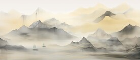 新中式国画山水装饰画
