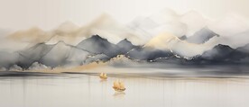 新中式意境山水画
