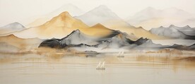 新中式意境山水画