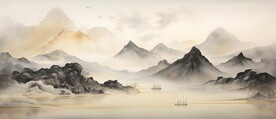 玄关山水画