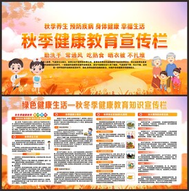秋季健康教育宣传栏