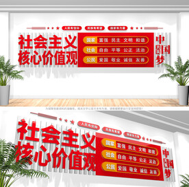 社会主义核心价值观文化墙