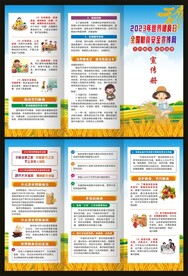 世界粮食日三折页
