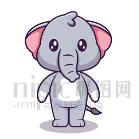 可爱卡通大象