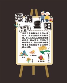 重阳节水牌