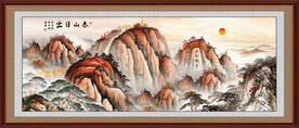 五岳独尊泰山日出