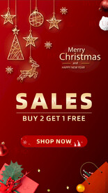 圣诞节促销海报