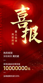 喜报海报