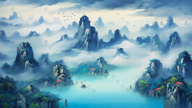 水墨山水画