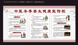 中医冬季养生健康宣传栏