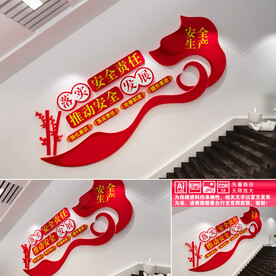 安全生产楼道文化墙