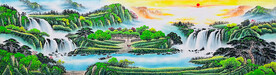 巨幅山水画