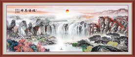 山水中堂画