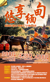 缅甸旅游展板