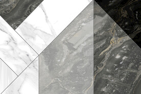 现代简约几何背景装饰画