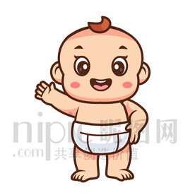 可爱卡通婴儿男童