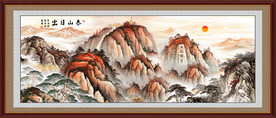 五岳独尊泰山日出