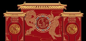 中式婚礼背景